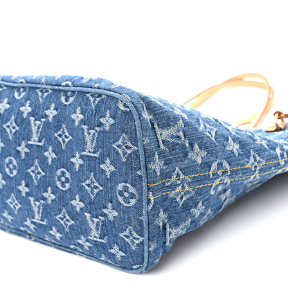 Louis Vuitton Monogram Denim Neo Neverfull MM Blue 9 of 9