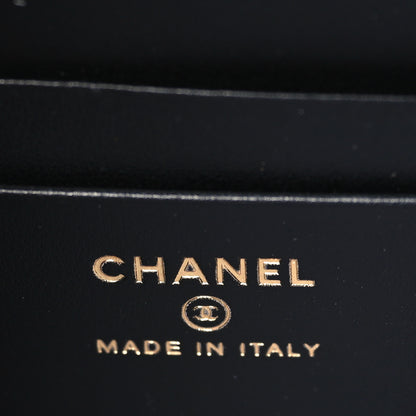 Chanel Caviar Quilted CC Filigree Vanity Clutch With Chain Black 6 of 10