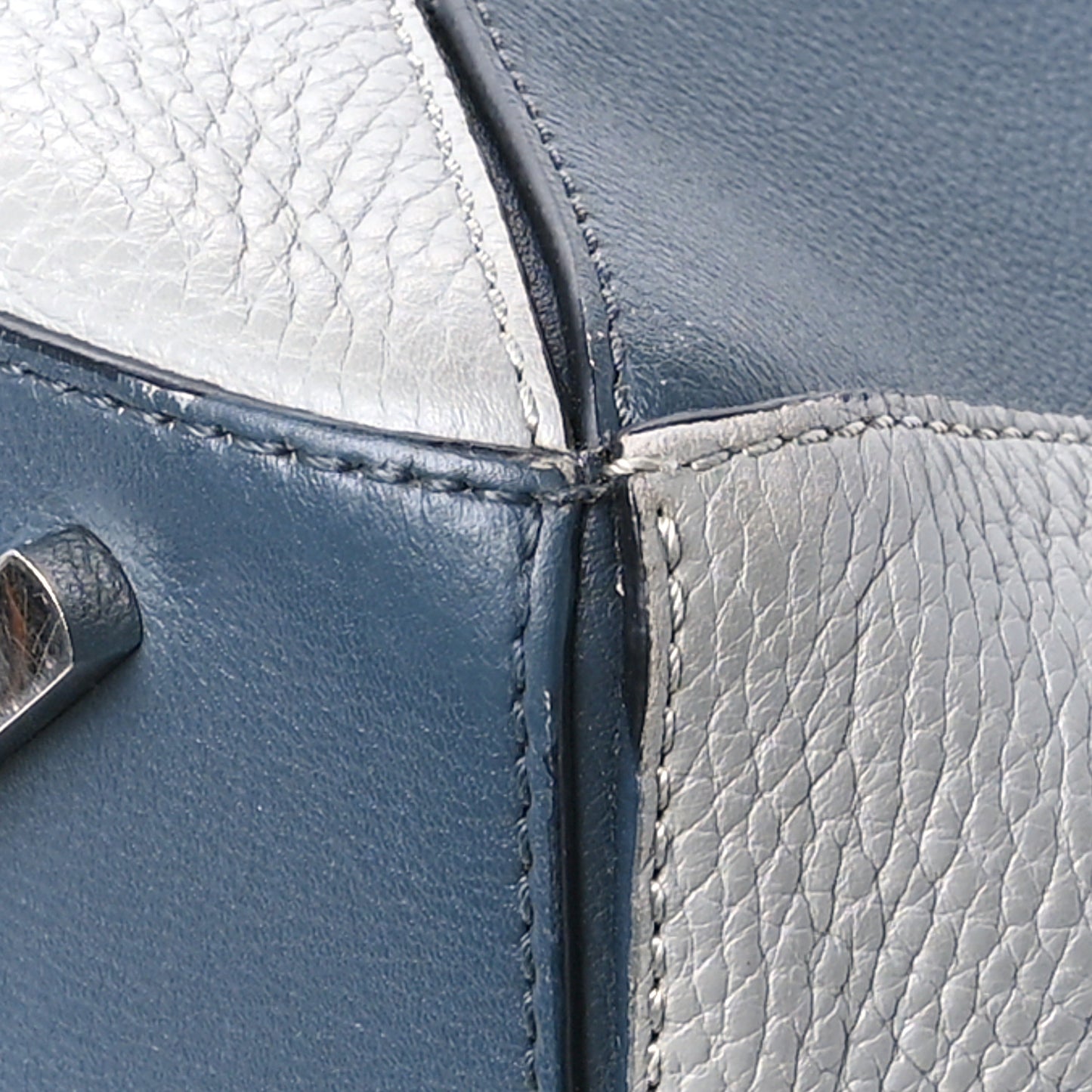 Calfskin Large Puzzle Bag Grey