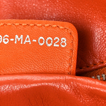 Christian Dior Lambskin Woven Lady Dior Avenue Tote Orange 7 of 13