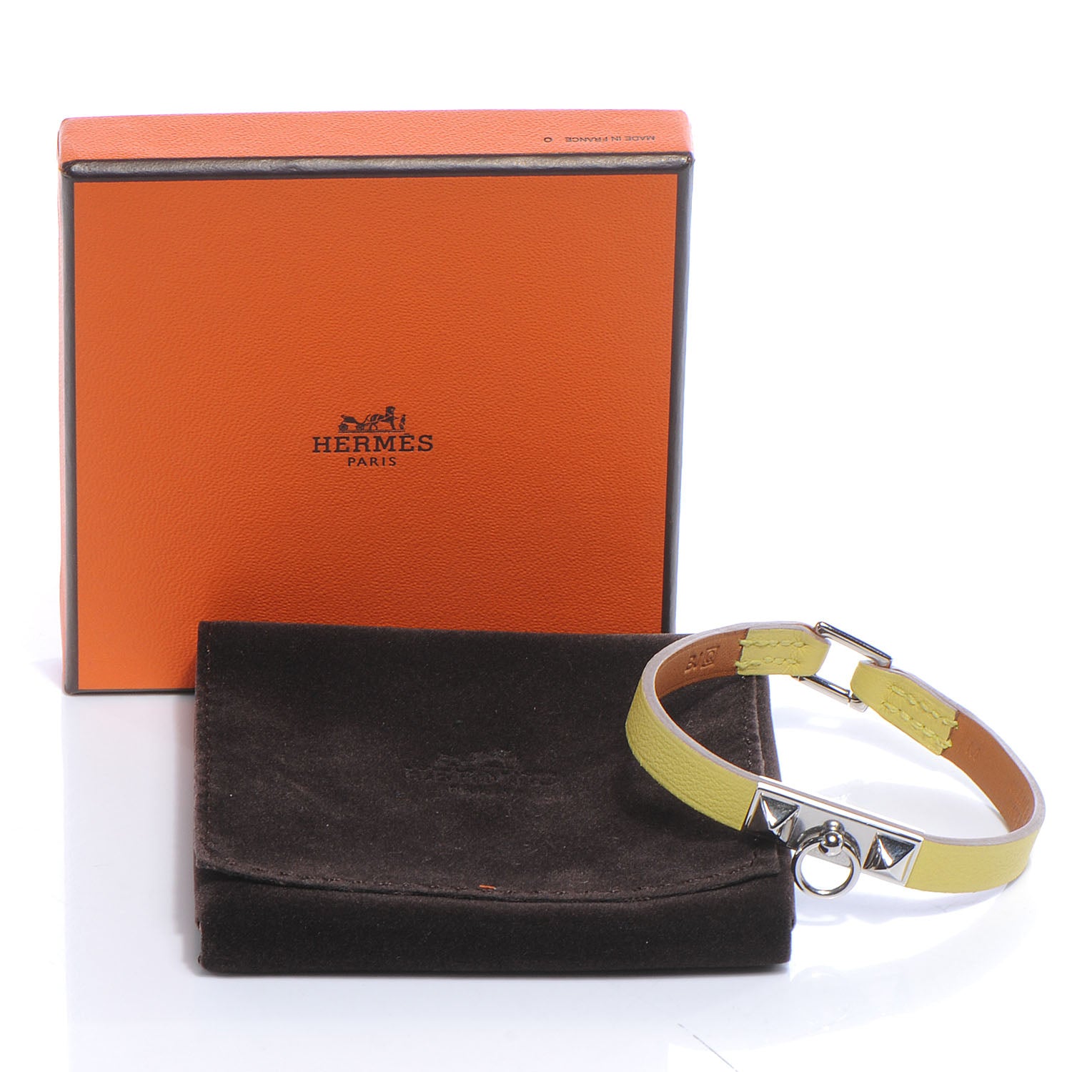 Hermes Swift Micro Rivale Bracelet Medium Soufre Yellow 4 of 7