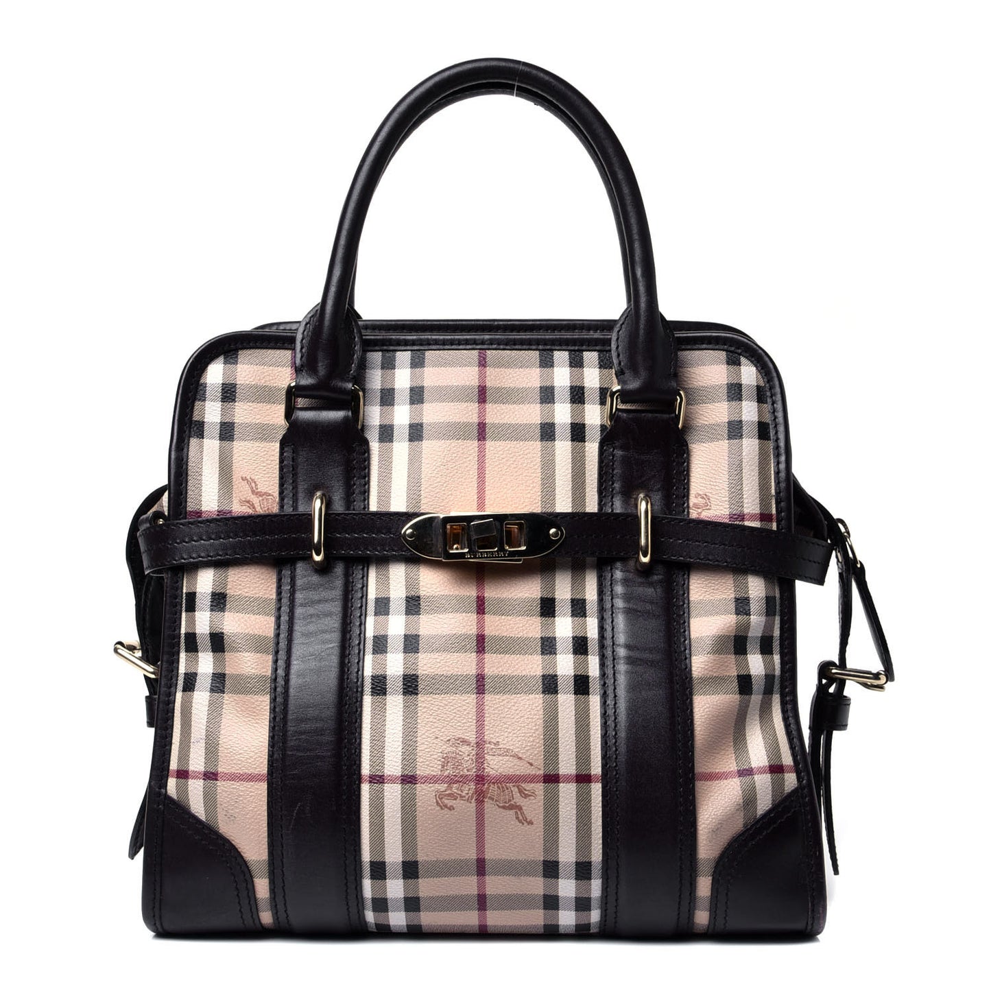 Haymarket Check Medium Minford Portrait Tote Chocolate
