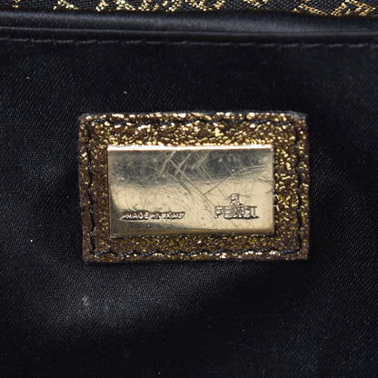 Fendi Micro Zucchino Forever Mini Mama Baguette Black Gold 6 of 7