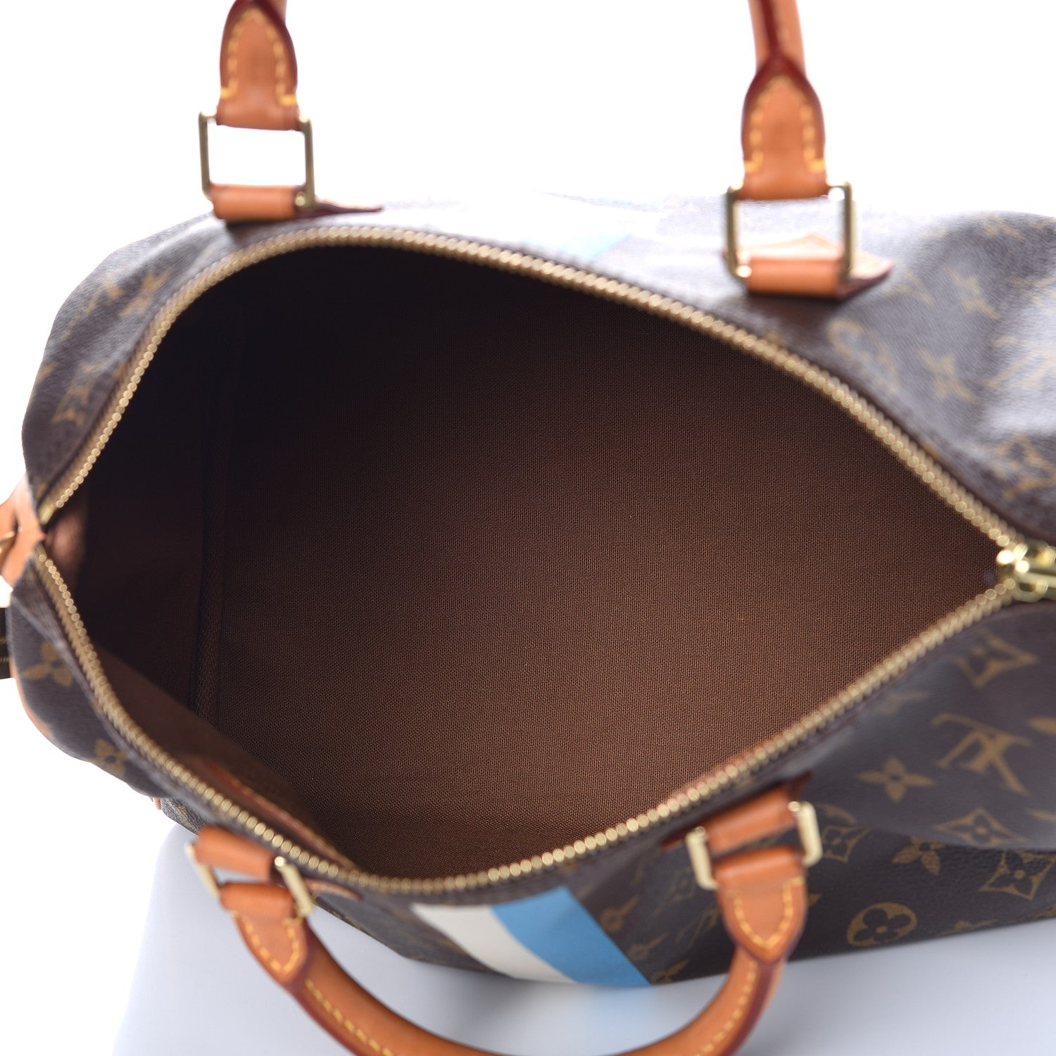 Louis Vuitton Monogram My LV Heritage Speedy 30 White Blue Clair 5 of 9