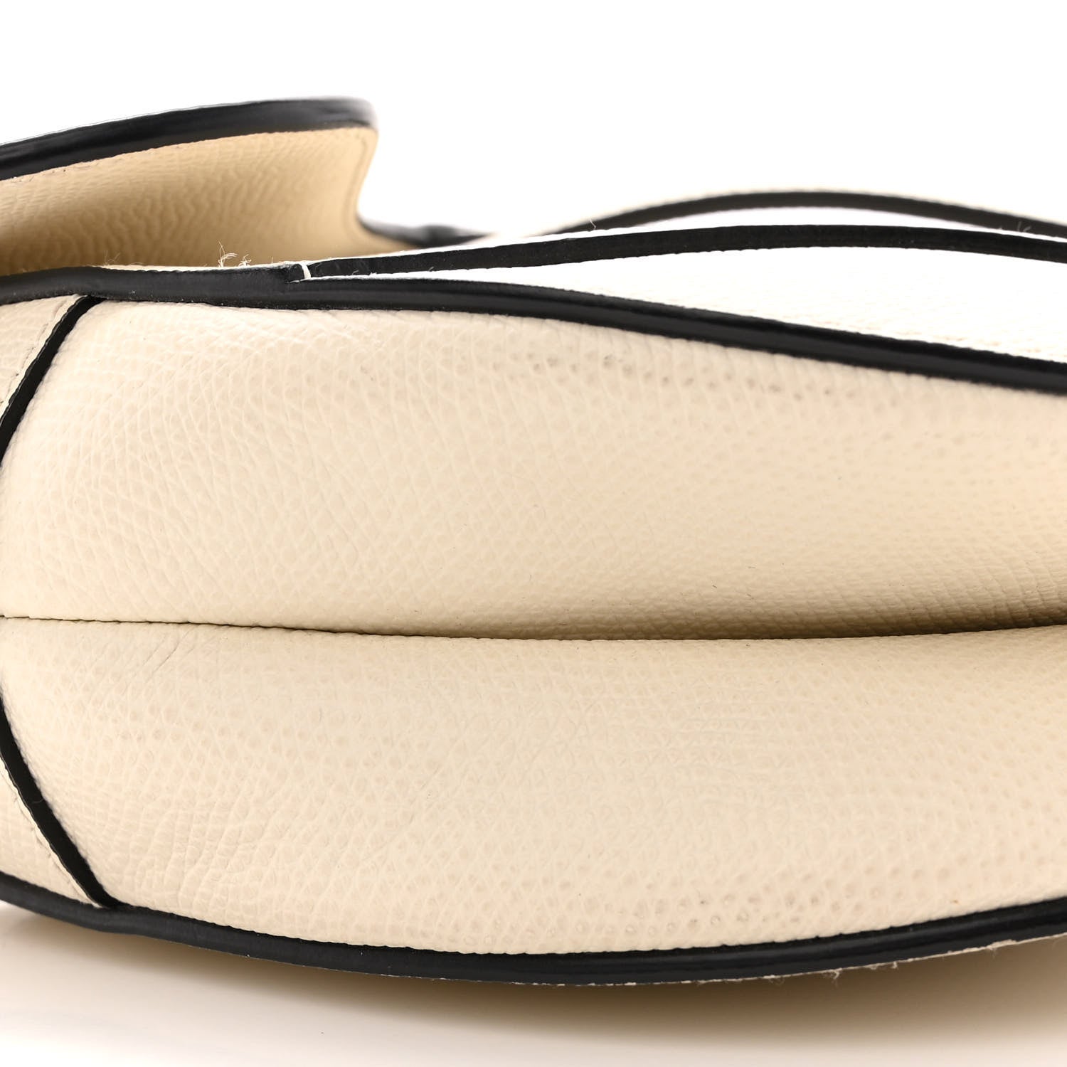 Christian Dior Grained Calfskin Saddle Bag White 9 of 18