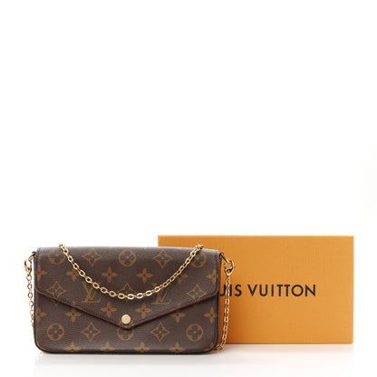 Louis Vuitton Monogram Pochette Felicie Chain Wallet Fuchsia 11 of 11