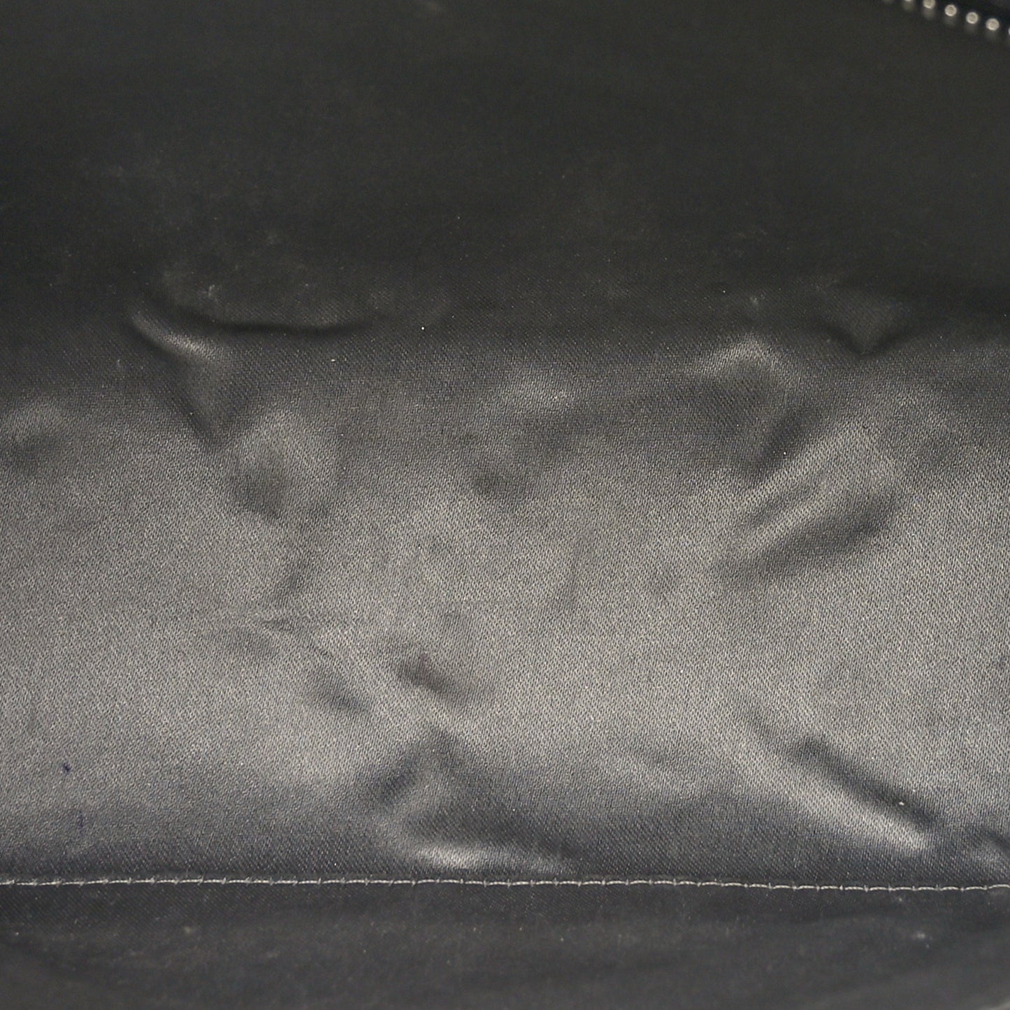 Patent Calfskin Lucky Symbols Pochette Black