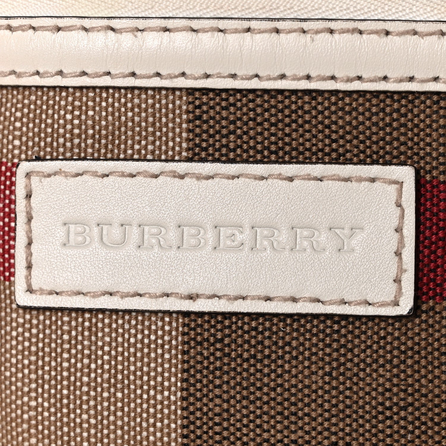 Burberry Canvas Mega Check Medium Maidstone White 5 of 14