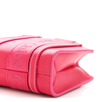 Chloe Calfskin Mini Woody Ribbon Tote Fizzy Pink 10 of 11