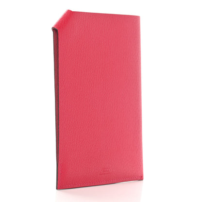 Hermes Chevre Chamkila Tarmac PM Passport Holder Rose Extreme 3 of 8