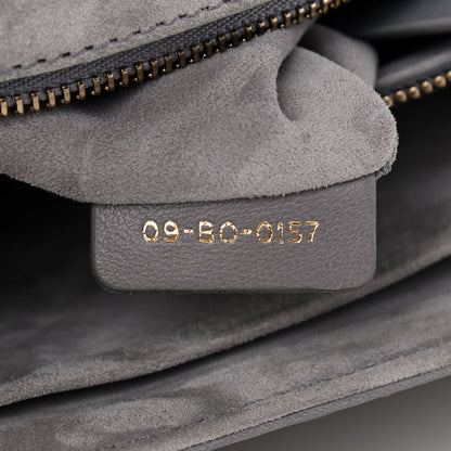 Christian Dior Lambskin Cannage Studded Dioraddict Flap Bag Grey 7 of 12