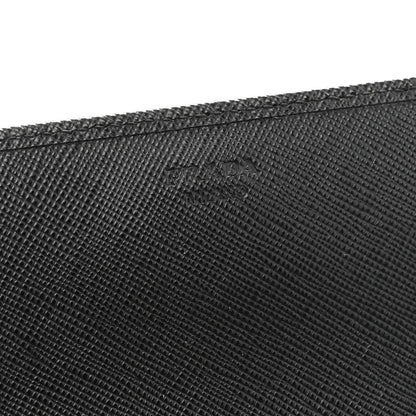 Prada Saffiano Metal Oro Chain Wallet Black 6 of 10
