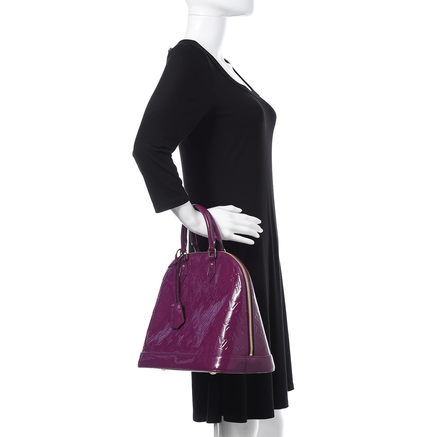 Louis Vuitton Vernis Alma MM Amethyste 2 of 8