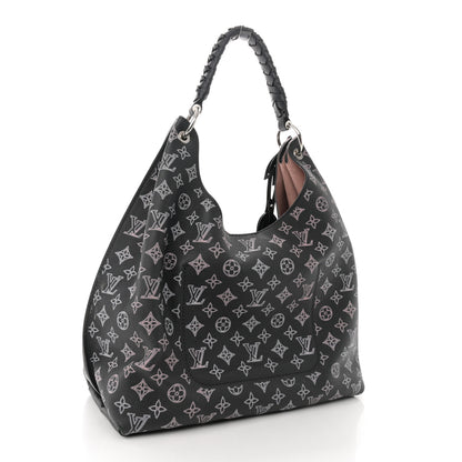 Louis Vuitton Mahina Carmel Hobo PM Black 3 of 9