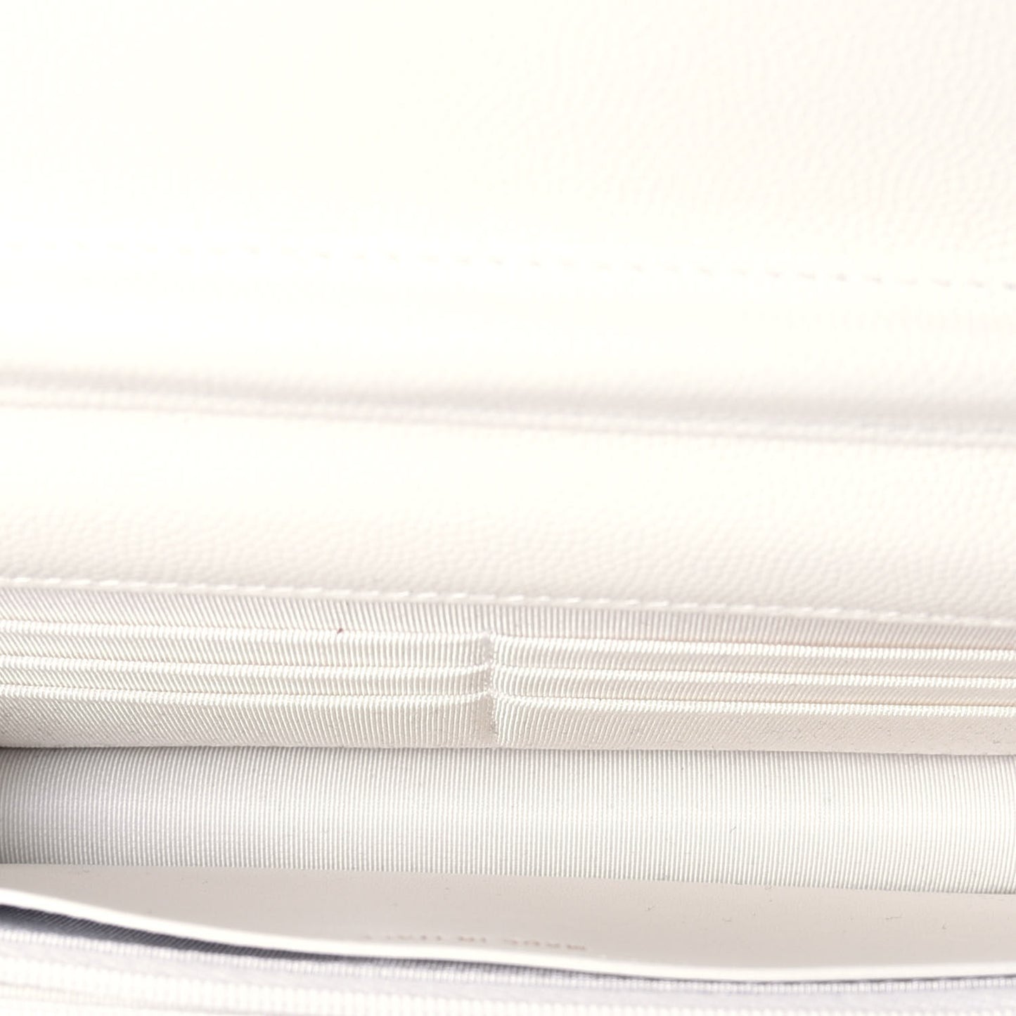 Caviar Quilted Wallet On Chain WOC White