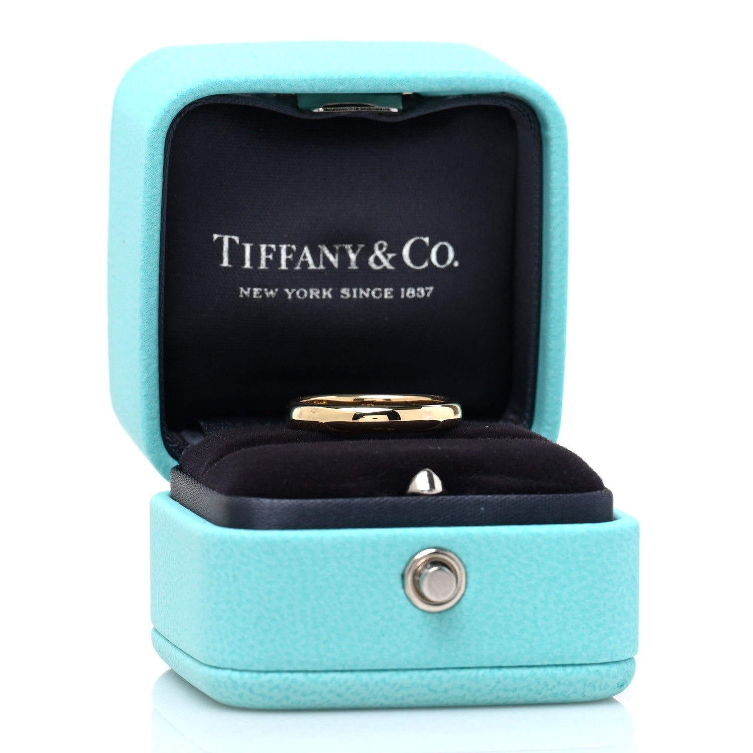 Tiffany 18K Yellow Gold 3mm Forever Wedding Band Ring 51 5.75 5 of 5