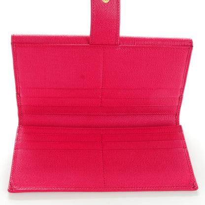 Saint Laurent Textured Calfskin Classic Y Wallet Fuchsia 5 of 7