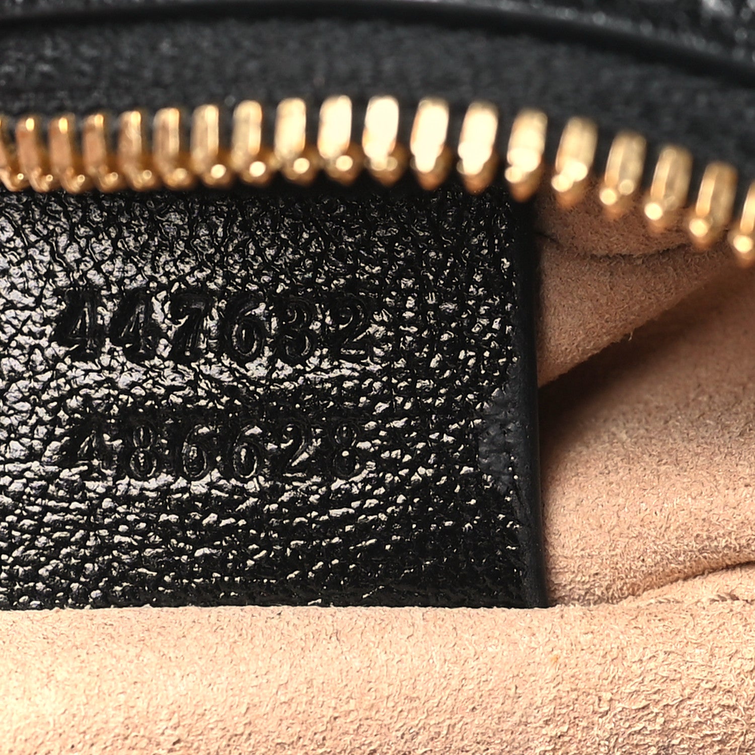 Gucci Monogram Matelasse Diagonal Small GG Marmont Chain Shoulder Bag Beige Black 7 of 9