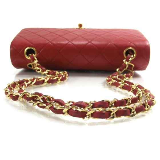 Chanel Lambskin Quilted Small Double Flap Red 6 of 13