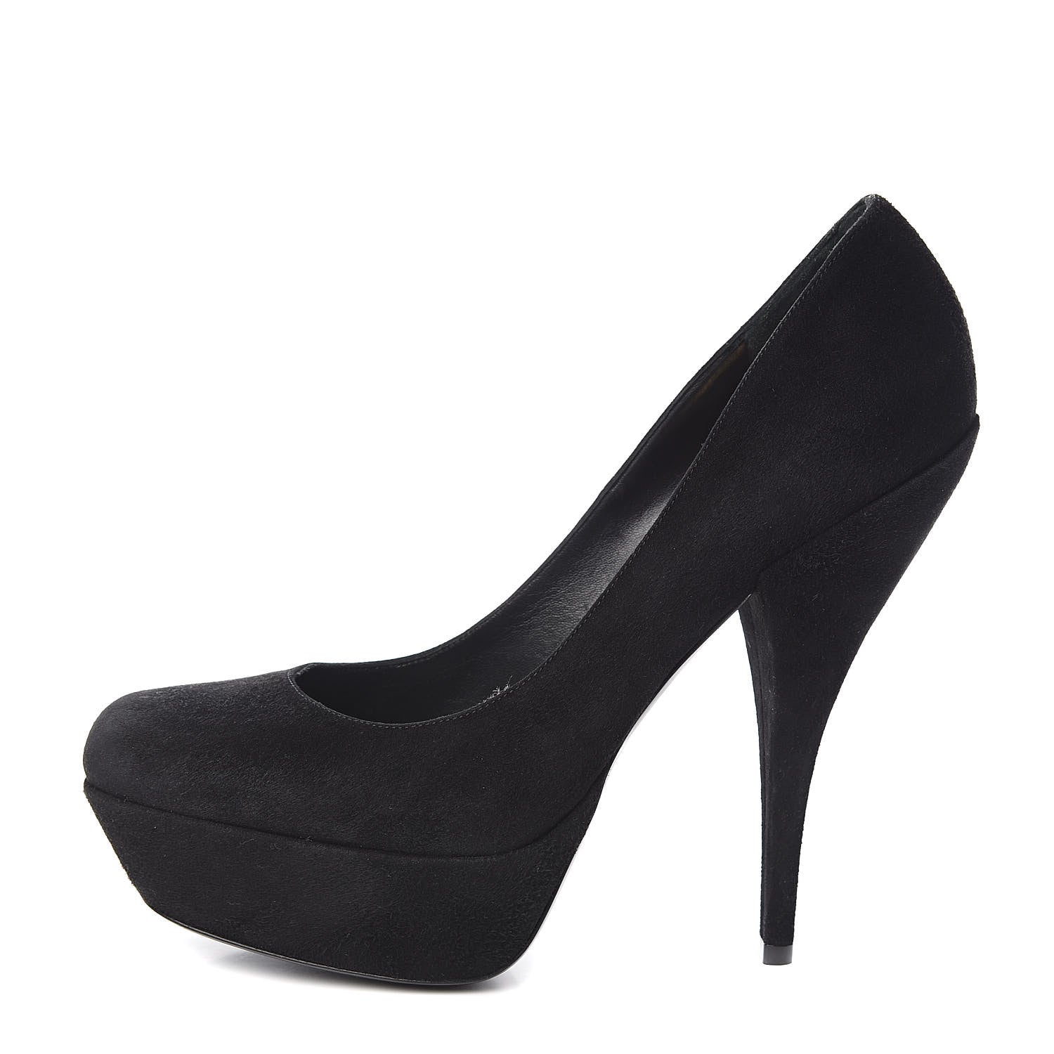 Saint Laurent Kid Scamosciato Lucy 105 Pumps 40 Black 1 of 8