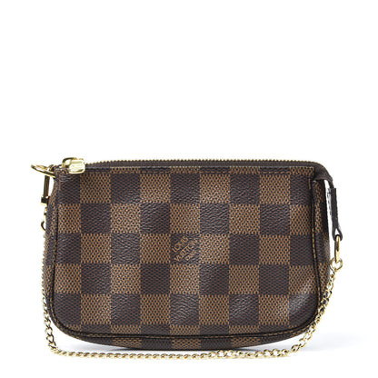Louis Vuitton Damier Ebene Mini Pochette Accessories 1 of 8