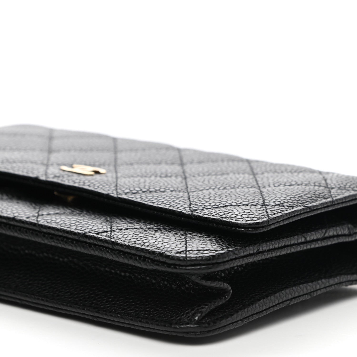 Chanel Caviar Quilted Wallet On Chain WOC Black 11 of 12
