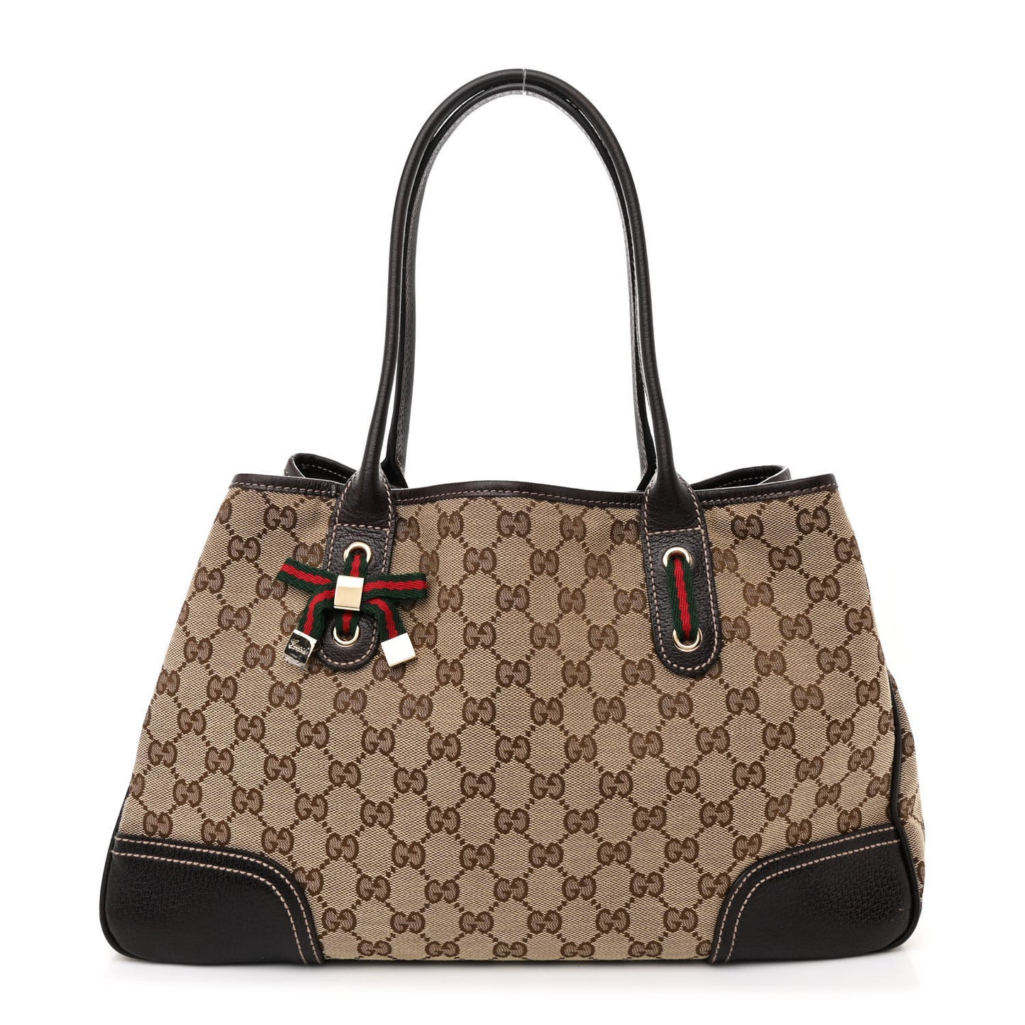 Monogram Medium Princy Tote Dark Brown