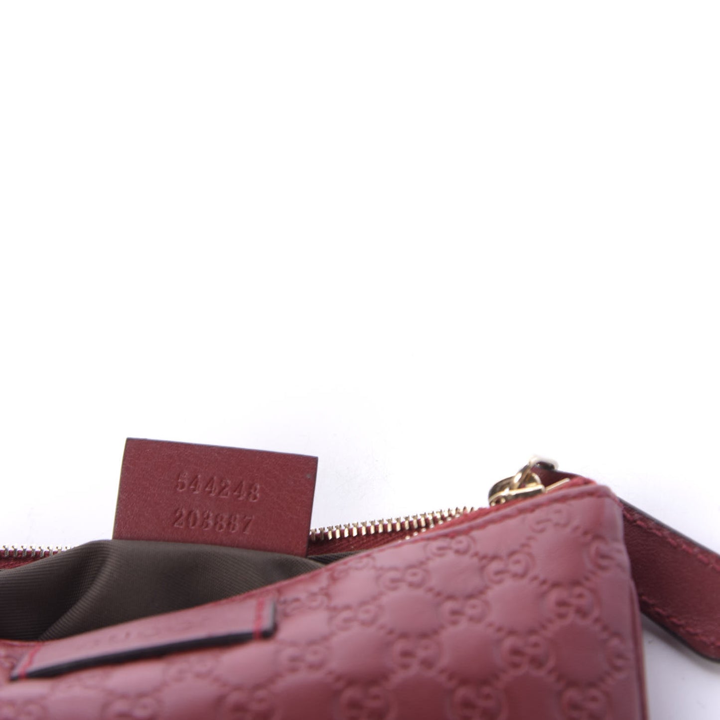 Microguccissima Key Ring Coin Case Hibiscus Red