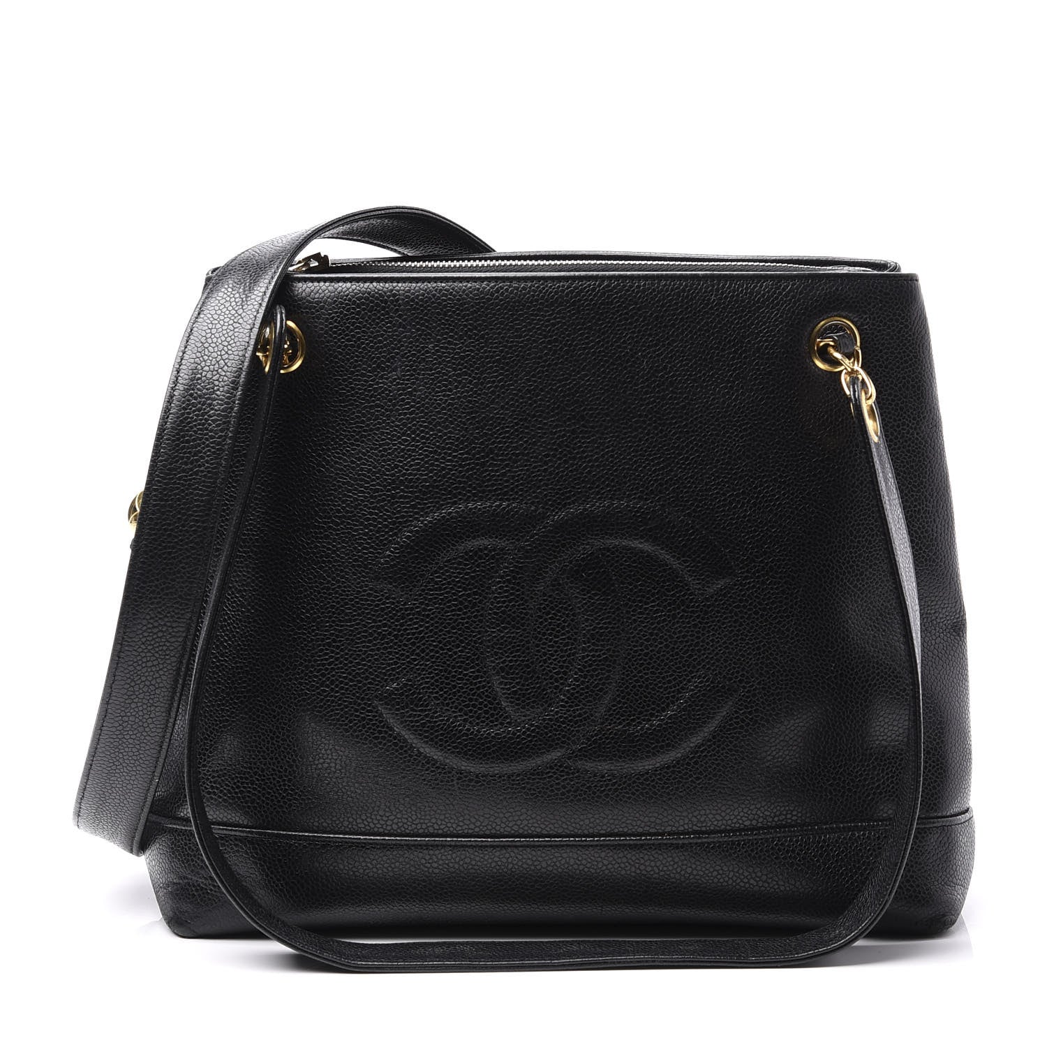 Chanel Lambskin CC Shoulder Bag Black 1 of 13