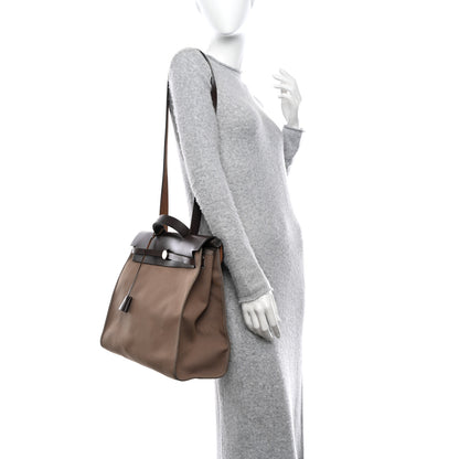 Hermes Toile Vache Hunter Herbag Zip 39 MM Etoupe Ebene 2 of 14