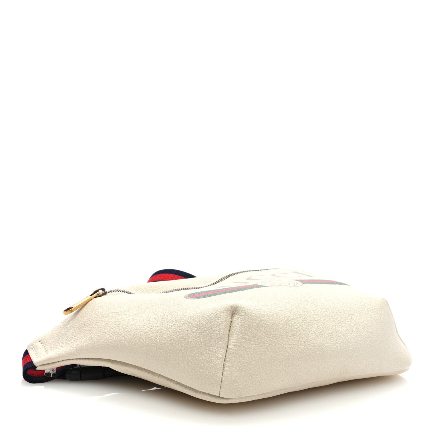 Gucci Grained Calfskin Logo Belt Bag White 4 of 9