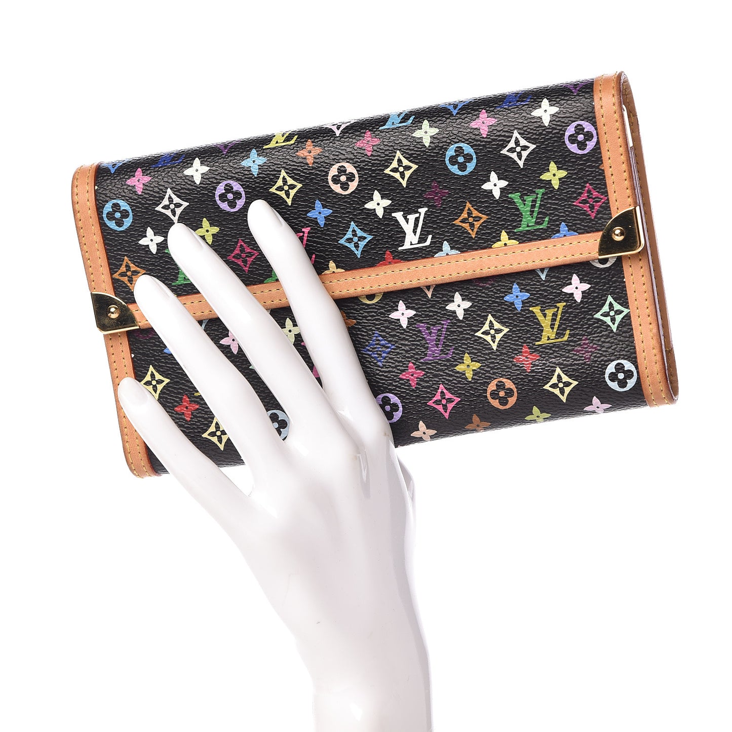 Monogram Multicolor Porte Tresor International Wallet Black