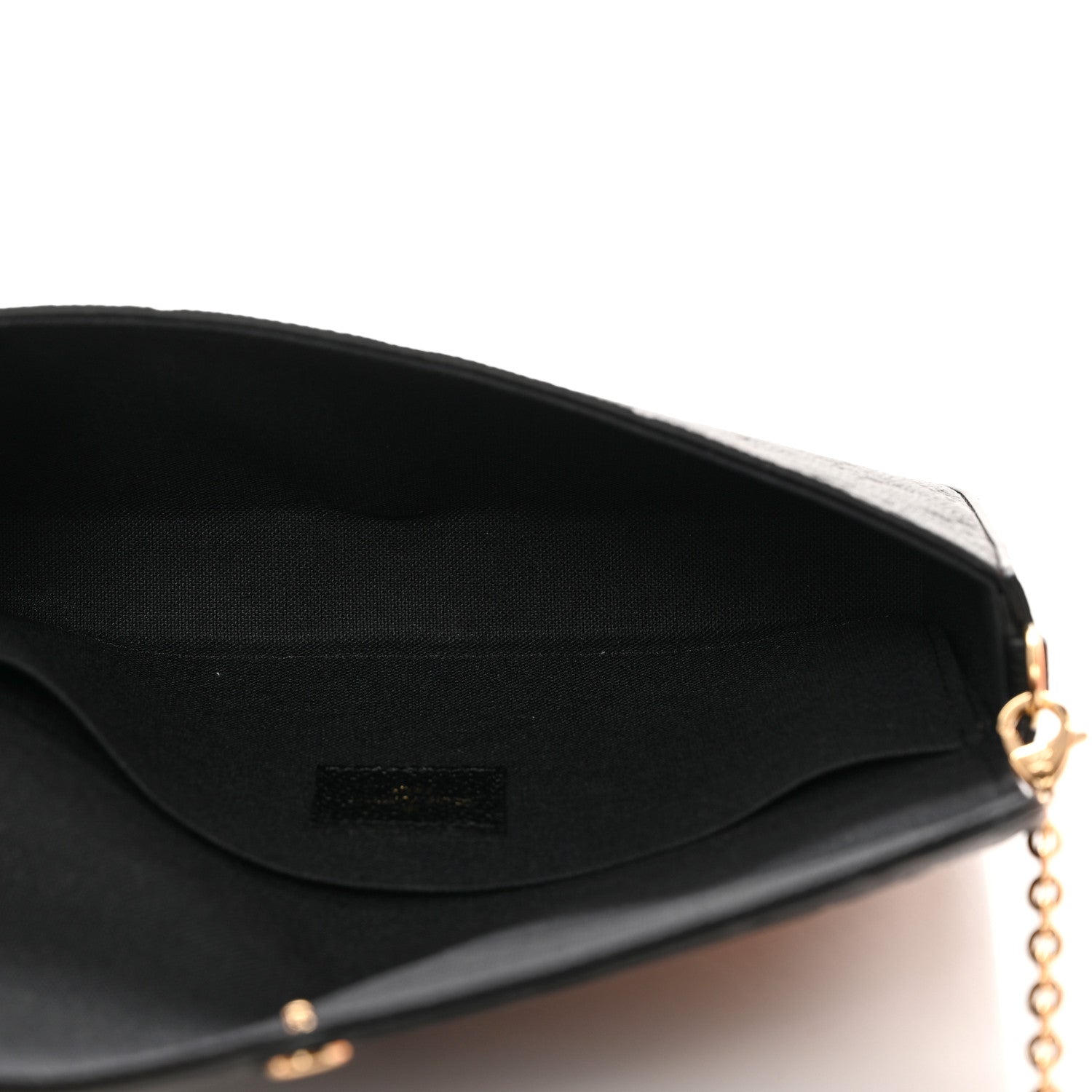 Louis Vuitton Empreinte Pochette Felicie Chain Wallet Black 6 of 9