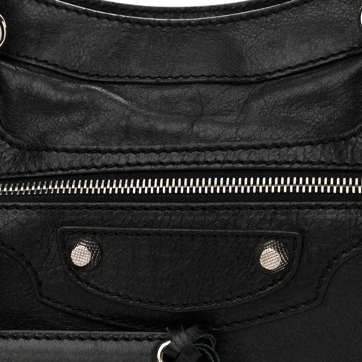 Balenciaga Agneau Giant 12 Silver Hardware Town Black 8 of 10