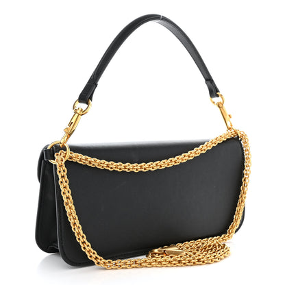 Valentino Garavani Calfskin Vlogo Loco Shoulder Bag Black 3 of 13