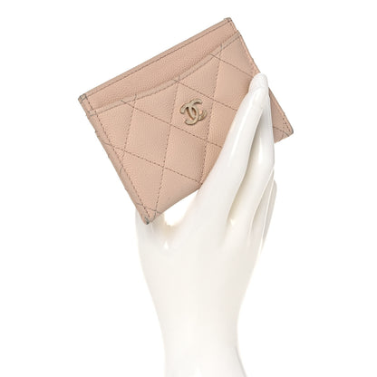 Chanel Caviar Quilted Card Holder Light Beige 2 of 10