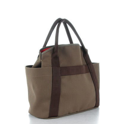 Hermes Toile Sac De Pansage Groom Kaki Feu 3 of 9