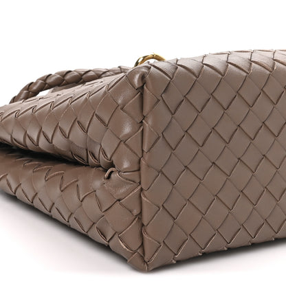Bottega Veneta Nappa Intrecciato Medium Andiamo Shoulder Bag Taupe Grey 8 of 9