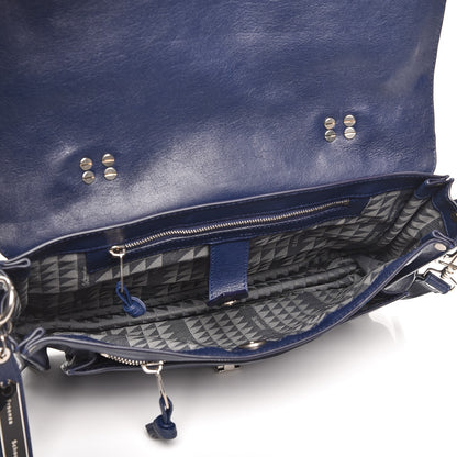 Proenza Schouler Lambskin Medium PS1 Satchel Indigo 6 of 9