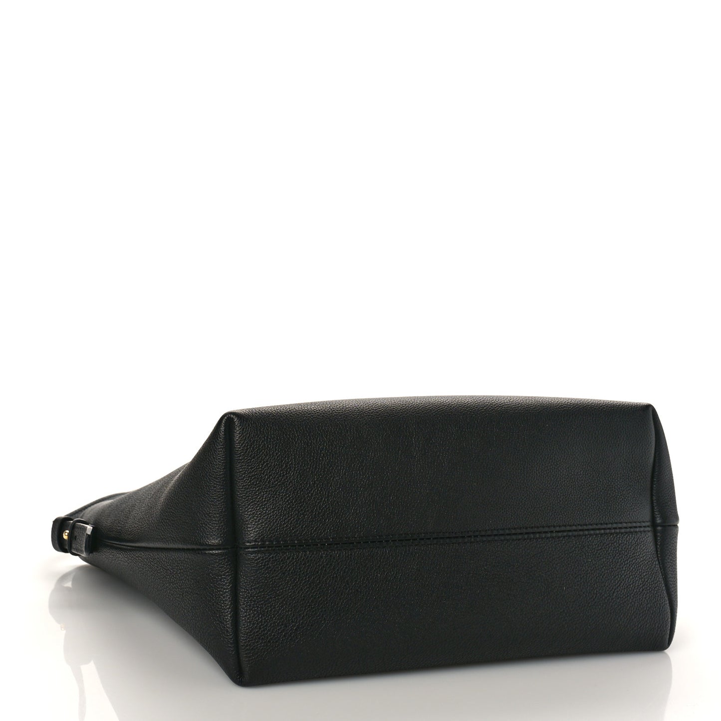 Grained Calfskin Mini TF East West Tote Black