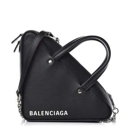 Balenciaga Calfskin XS Triangle Chain Duffle Black 1 of 11