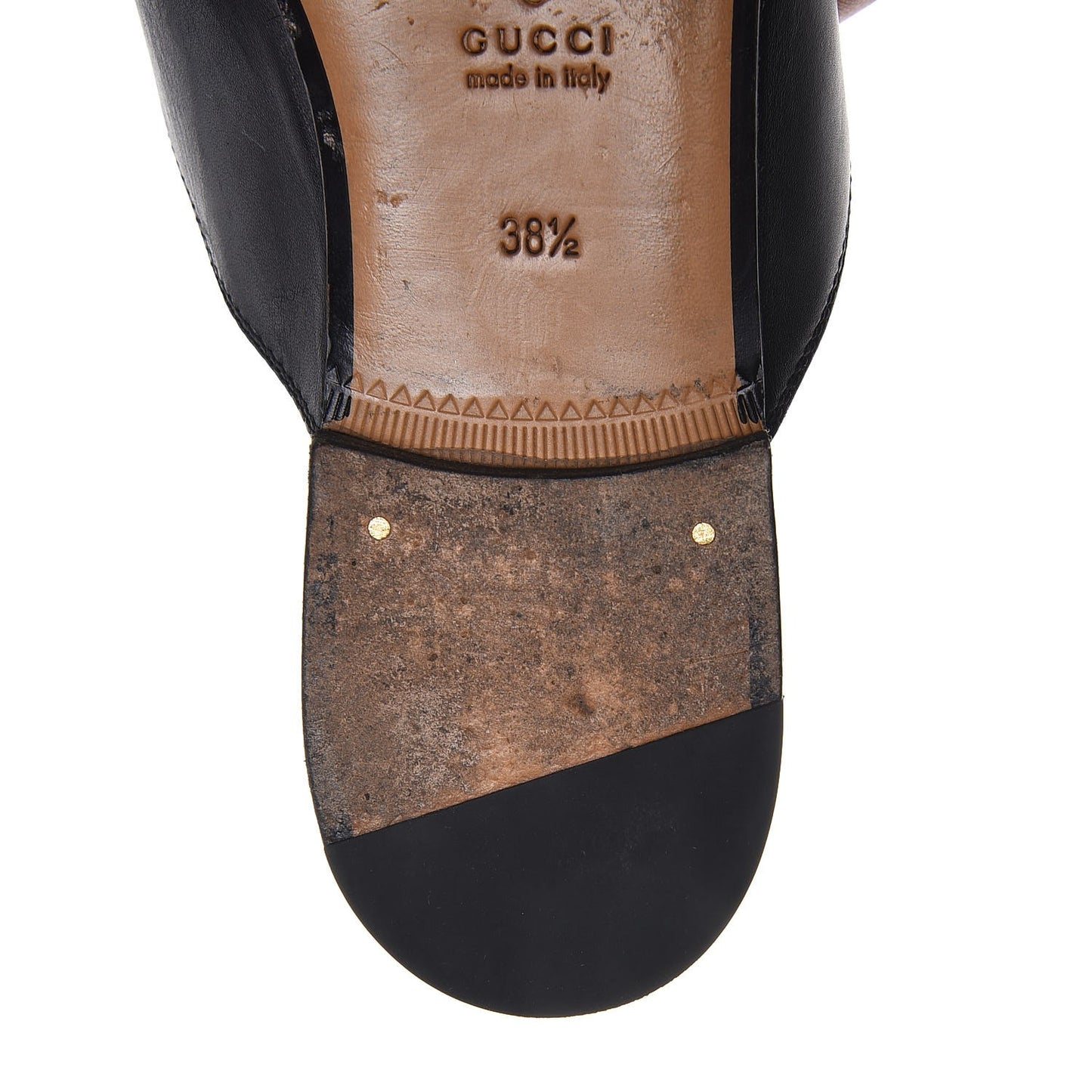 Calfskin Womens Princetown Slippers 38.5 Black