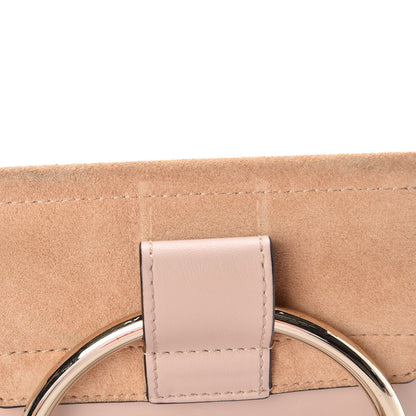 Chloe Suede Calfskin Mini Faye Bracelet Bag Cement Pink 10 of 11