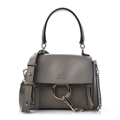 Chloe Calfskin Mini Faye Day Shoulder Bag Motty Grey 2 of 17