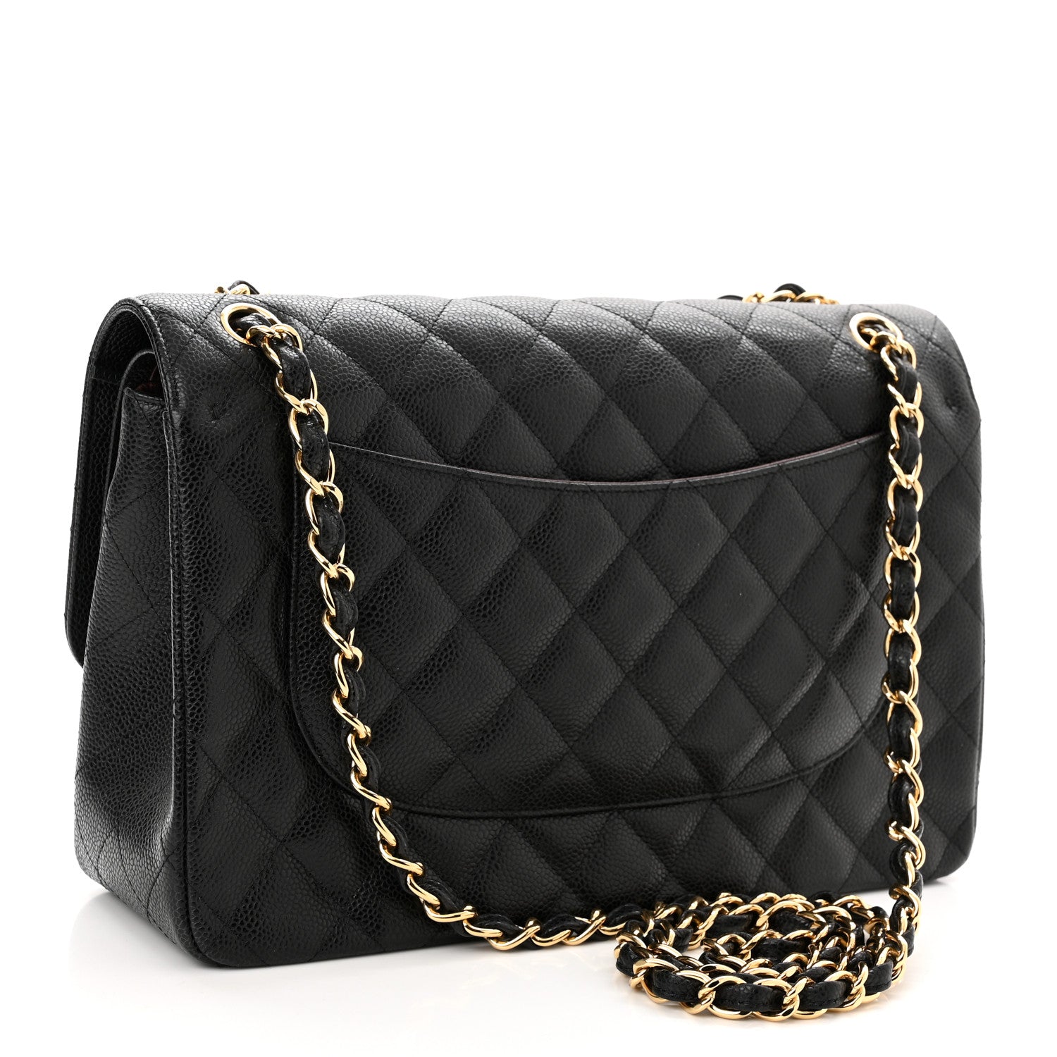 Chanel Caviar Quilted Jumbo Double Flap Black 2 of 9