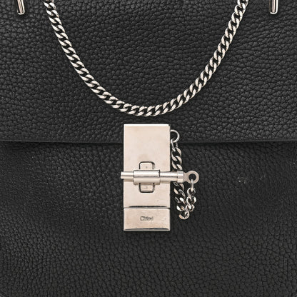 Chloe Grained Lambskin Drew Shoulder Bag Black 7 of 13