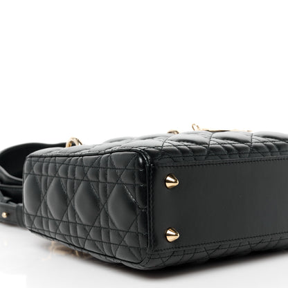 Christian Dior Lambskin Cannage Small My ABCDior Lady Dior Black 9 of 10