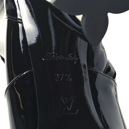 Louis Vuitton Patent Uniformes Silhouette Ankle Boots 37.5 Black 8 of 10