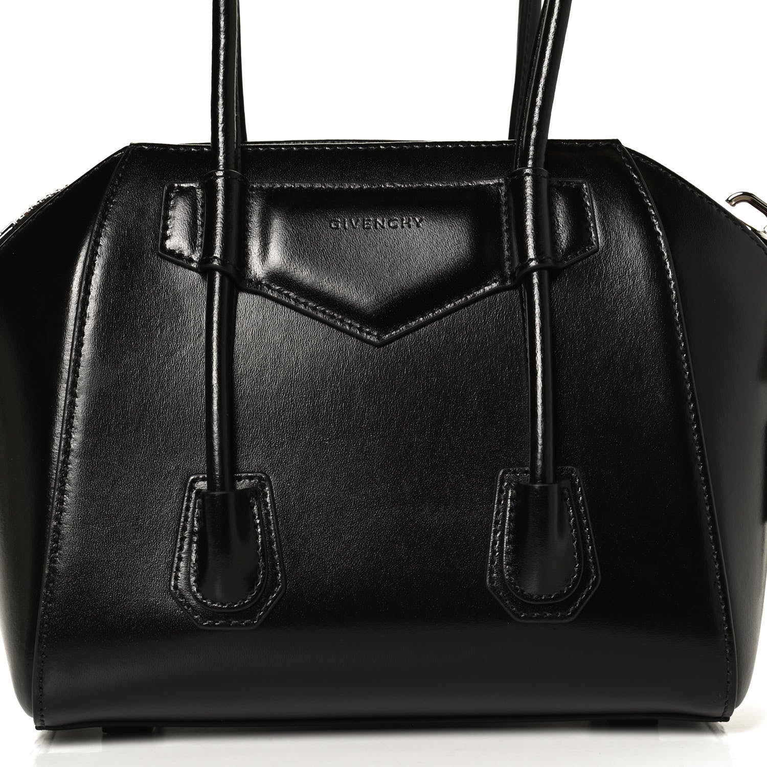 Givenchy Box Calfskin Mini Lock Antigona Black 7 of 9