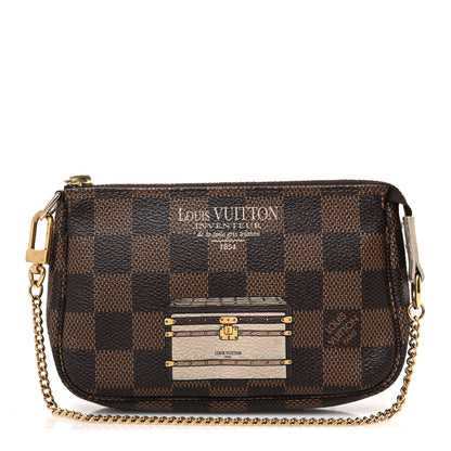 Louis Vuitton Damier Ebene Trunks and Locks Mini Pochette Accessories 1 of 7